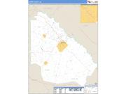 Wayne County, GA <br /> Wall Map <br /> Zip Code <br /> Basic Style 2025 Map