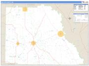 Wilcox County, GA <br /> Wall Map <br /> Zip Code <br /> Basic Style 2025 Map
