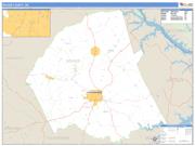 Wilkes County, GA <br /> Wall Map <br /> Zip Code <br /> Basic Style 2025 Map