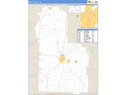 Worth County, GA <br /> Wall Map <br /> Zip Code <br /> Basic Style 2025 Map
