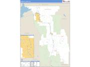Bannock County, ID <br /> Wall Map <br /> Zip Code <br /> Basic Style 2025 Map