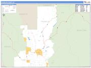 Franklin County, ID <br /> Wall Map <br /> Zip Code <br /> Basic Style 2024 Map