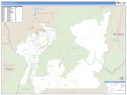 Idaho County, ID <br /> Wall Map <br /> Zip Code <br /> Basic Style 2025 Map