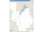 Power County, ID <br /> Wall Map <br /> Zip Code <br /> Basic Style 2025 Map