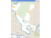 Alexander County, IL <br /> Wall Map <br /> Zip Code <br /> Basic Style 2025 Map