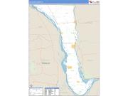 Calhoun County, IL <br /> Wall Map <br /> Zip Code <br /> Basic Style 2025 Map