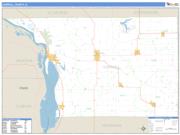 Carroll County, IL <br /> Wall Map <br /> Zip Code <br /> Basic Style 2025 Map
