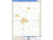 Champaign County, IL <br /> Wall Map <br /> Zip Code <br /> Basic Style 2025 Map
