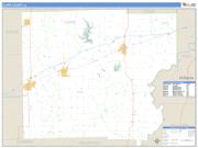 Clark County, IL <br /> Wall Map <br /> Zip Code <br /> Basic Style 2025 Map
