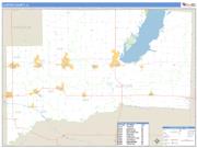 Clinton County, IL <br /> Wall Map <br /> Zip Code <br /> Basic Style 2025 Map