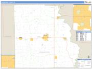 Crawford County, IL <br /> Wall Map <br /> Zip Code <br /> Basic Style 2025 Map