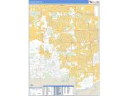 DuPage County, IL <br /> Wall Map <br /> Zip Code <br /> Basic Style 2025 Map