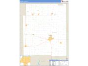 Edgar County, IL <br /> Wall Map <br /> Zip Code <br /> Basic Style 2025 Map
