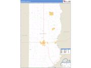 Edwards County, IL <br /> Wall Map <br /> Zip Code <br /> Basic Style 2025 Map