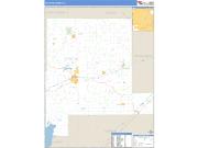 Fayette County, IL <br /> Wall Map <br /> Zip Code <br /> Basic Style 2025 Map