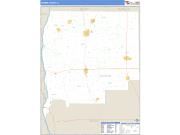 Greene County, IL <br /> Wall Map <br /> Zip Code <br /> Basic Style 2025 Map