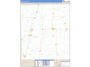 Iroquois County, IL <br /> Wall Map <br /> Zip Code <br /> Basic Style 2025 Map