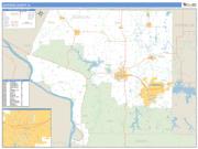 Jackson County, IL <br /> Wall Map <br /> Zip Code <br /> Basic Style 2025 Map