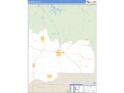 Johnson County, IL <br /> Wall Map <br /> Zip Code <br /> Basic Style 2025 Map