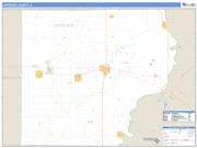 Lawrence County, IL <br /> Wall Map <br /> Zip Code <br /> Basic Style 2025 Map