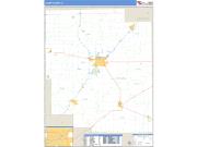Logan County, IL <br /> Wall Map <br /> Zip Code <br /> Basic Style 2025 Map