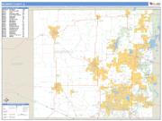 McHenry County, IL <br /> Wall Map <br /> Zip Code <br /> Basic Style 2025 Map