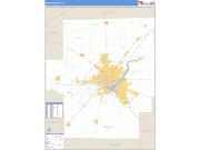 Macon County, IL <br /> Wall Map <br /> Zip Code <br /> Basic Style 2025 Map