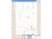 Macoupin County, IL <br /> Wall Map <br /> Zip Code <br /> Basic Style 2025 Map