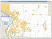 Madison County, IL <br /> Wall Map <br /> Zip Code <br /> Basic Style 2025 Map