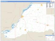 Mason County, IL <br /> Wall Map <br /> Zip Code <br /> Basic Style 2025 Map
