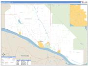 Massac County, IL <br /> Wall Map <br /> Zip Code <br /> Basic Style 2025 Map