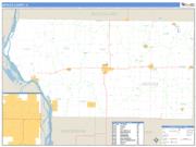 Mercer County, IL <br /> Wall Map <br /> Zip Code <br /> Basic Style 2025 Map