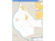 Monroe County, IL <br /> Wall Map <br /> Zip Code <br /> Basic Style 2025 Map