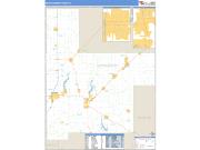 Montgomery County, IL <br /> Wall Map <br /> Zip Code <br /> Basic Style 2025 Map