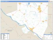 Randolph County, IL <br /> Wall Map <br /> Zip Code <br /> Basic Style 2025 Map