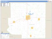 Richland County, IL <br /> Wall Map <br /> Zip Code <br /> Basic Style 2025 Map