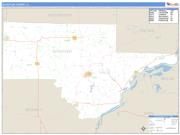 Schuyler County, IL <br /> Wall Map <br /> Zip Code <br /> Basic Style 2025 Map