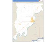 Wabash County, IL <br /> Wall Map <br /> Zip Code <br /> Basic Style 2025 Map