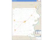 White County, IL <br /> Wall Map <br /> Zip Code <br /> Basic Style 2025 Map