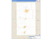 Adams County, IN <br /> Wall Map <br /> Zip Code <br /> Basic Style 2025 Map