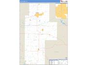 Clay County, IN <br /> Wall Map <br /> Zip Code <br /> Basic Style 2025 Map
