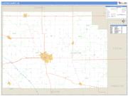 Clinton County, IN <br /> Wall Map <br /> Zip Code <br /> Basic Style 2025 Map