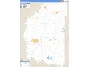 Daviess County, IN <br /> Wall Map <br /> Zip Code <br /> Basic Style 2025 Map