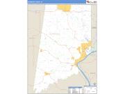 Dearborn County, IN <br /> Wall Map <br /> Zip Code <br /> Basic Style 2025 Map