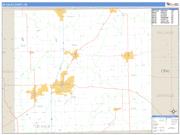 DeKalb County, IN <br /> Wall Map <br /> Zip Code <br /> Basic Style 2025 Map