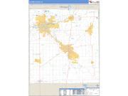 Elkhart County, IN <br /> Wall Map <br /> Zip Code <br /> Basic Style 2025 Map