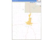 Fayette County, IN <br /> Wall Map <br /> Zip Code <br /> Basic Style 2025 Map