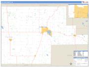 Fulton County, IN <br /> Wall Map <br /> Zip Code <br /> Basic Style 2025 Map