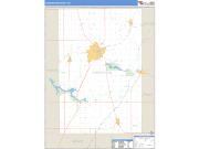 Huntington County, IN <br /> Wall Map <br /> Zip Code <br /> Basic Style 2025 Map