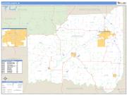 Jackson County, IN <br /> Wall Map <br /> Zip Code <br /> Basic Style 2025 Map